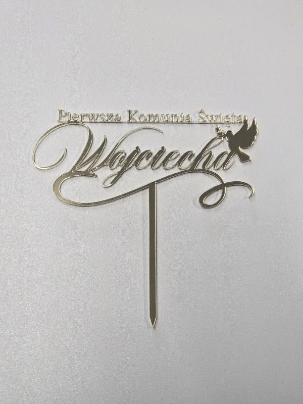 Personalizowany Topper na Pierwszą Komunię Świętą