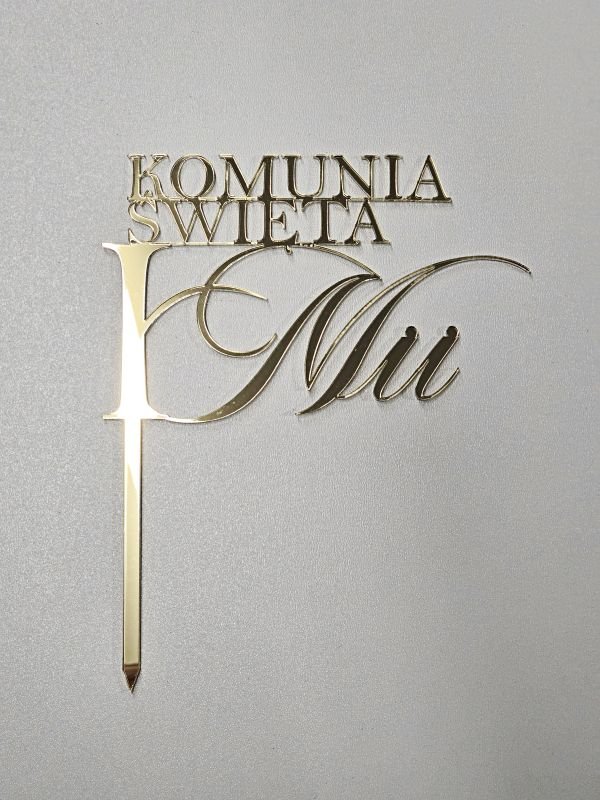 Personalizowany Topper na Pierwszą Komunię Świętą
