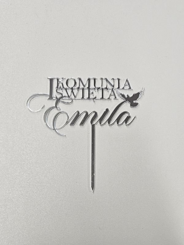 Personalizowany Topper na Pierwszą Komunię Świętą