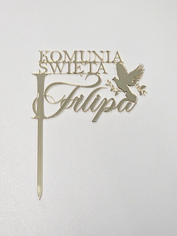 Personalizowany Topper na Pierwszą Komunię Świętą