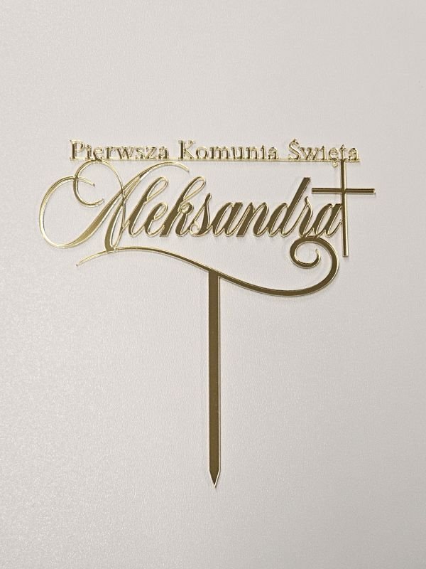 Personalizowany Topper na Pierwszą Komunię Świętą - obrazek 4
