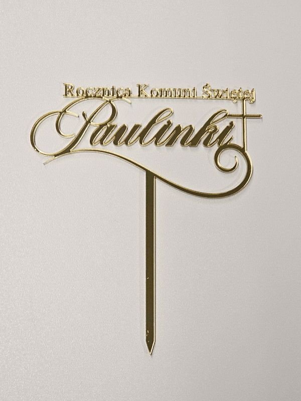 Personalizowany Topper na Pierwszą Komunię Świętą - obrazek 3