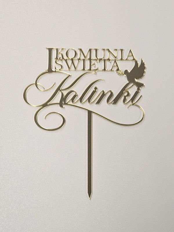 Personalizowany Topper na Pierwszą Komunię Świętą