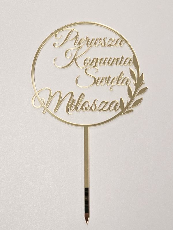Personalizowany Topper na Pierwszą Komunię Świętą