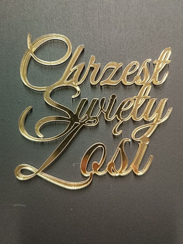 Chrzest Święty na front z imieniem