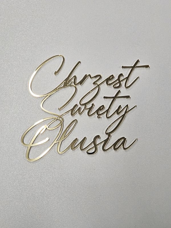 Chrzest Święty na front z imieniem
