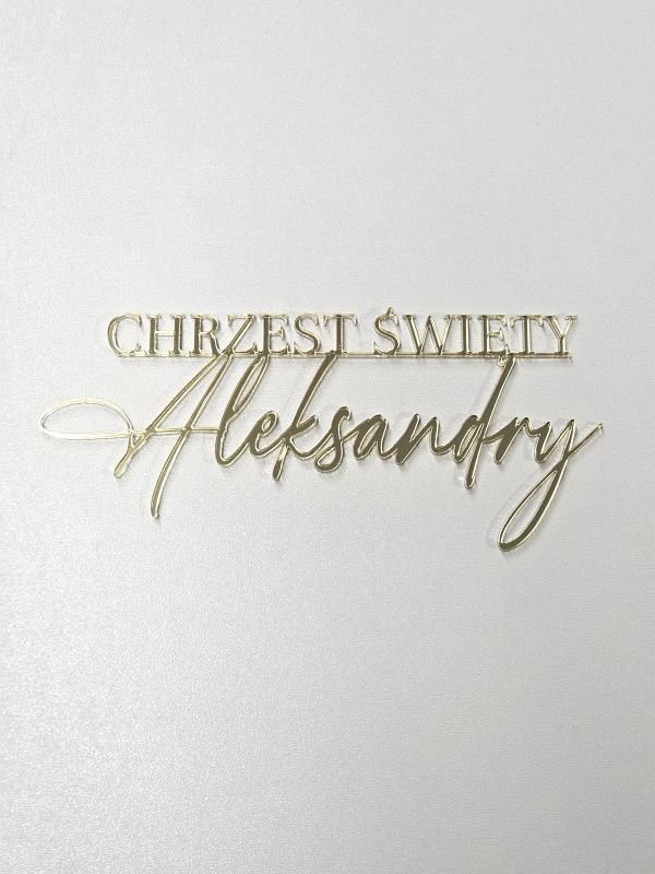 Chrzest Święty na front z imieniem