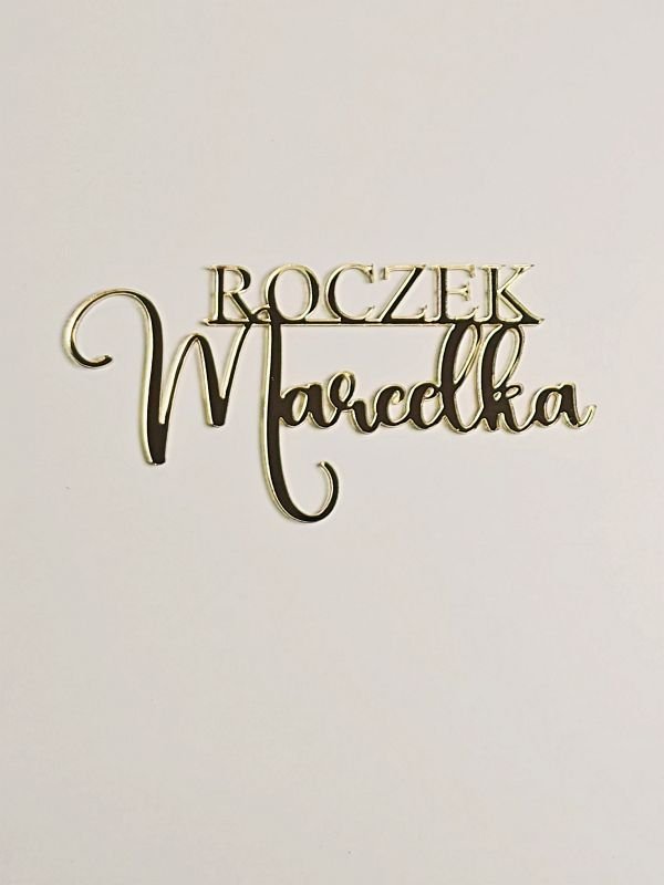 Roczek na front z imieniem - obrazek 2
