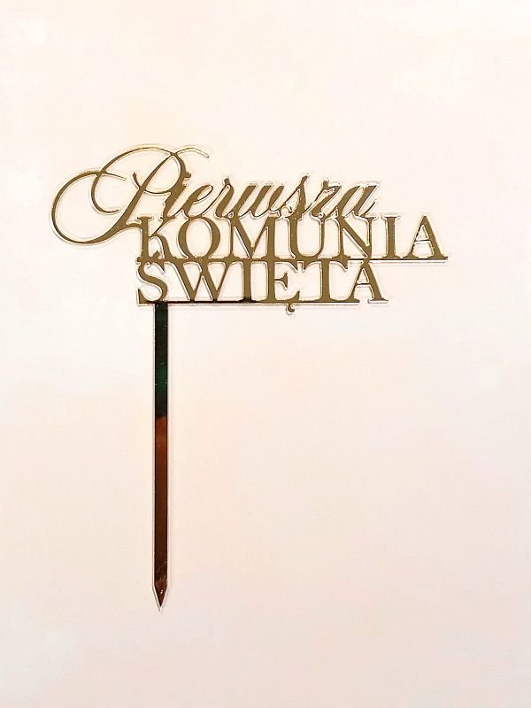 Topper Pierwsza Komunia Święta