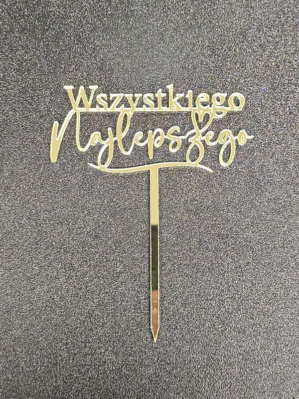 topper na tort urodzinowy 069