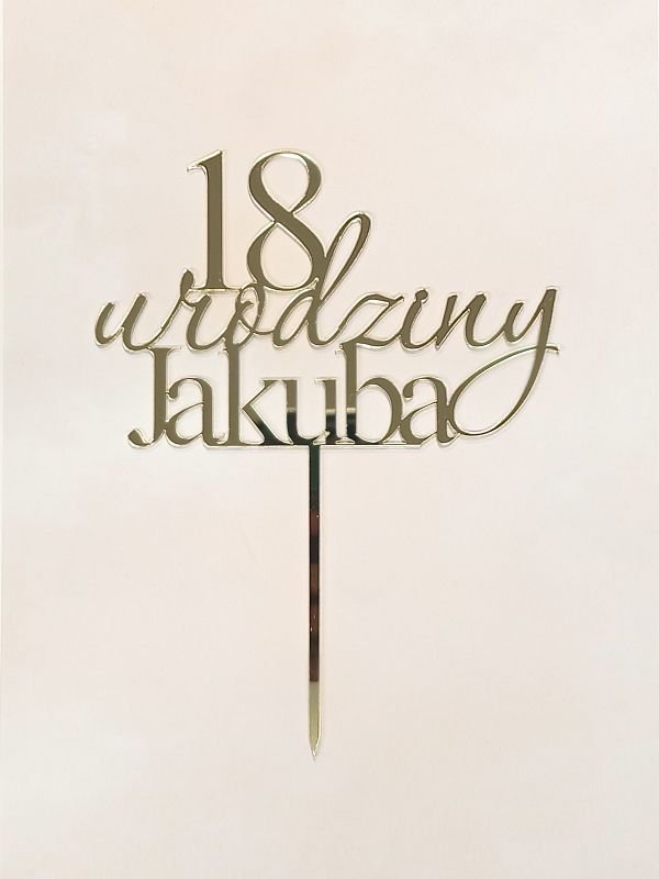 Toppery Urodzinowe Personalizowane