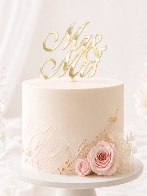 Topper ślubny Mr & Mrs