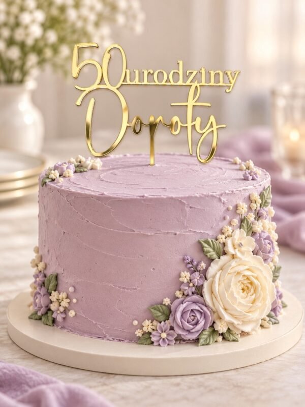 Topper urodzinowy z imieniem – Doroty