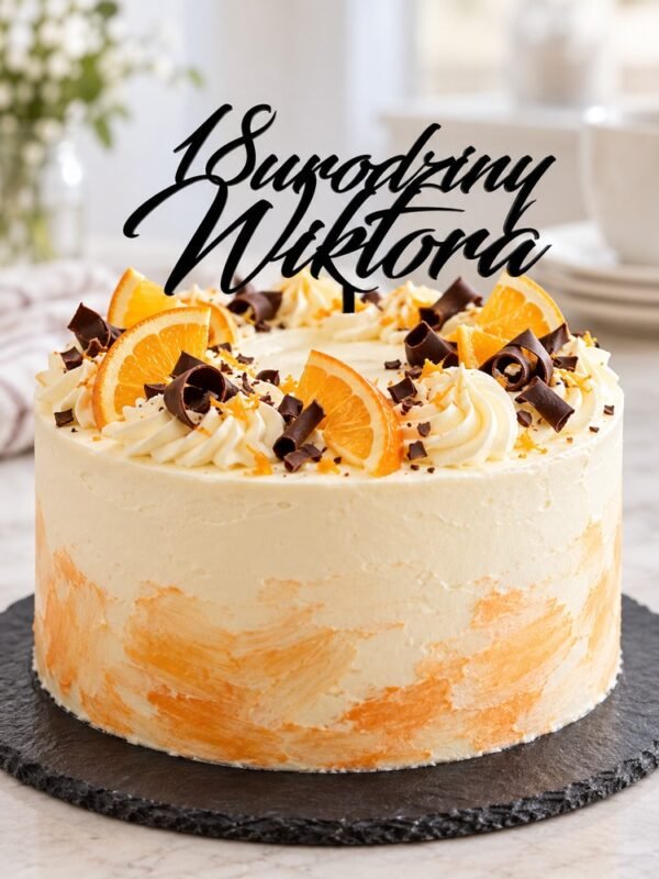 Topper urodzinowy z imieniem – Wiktora