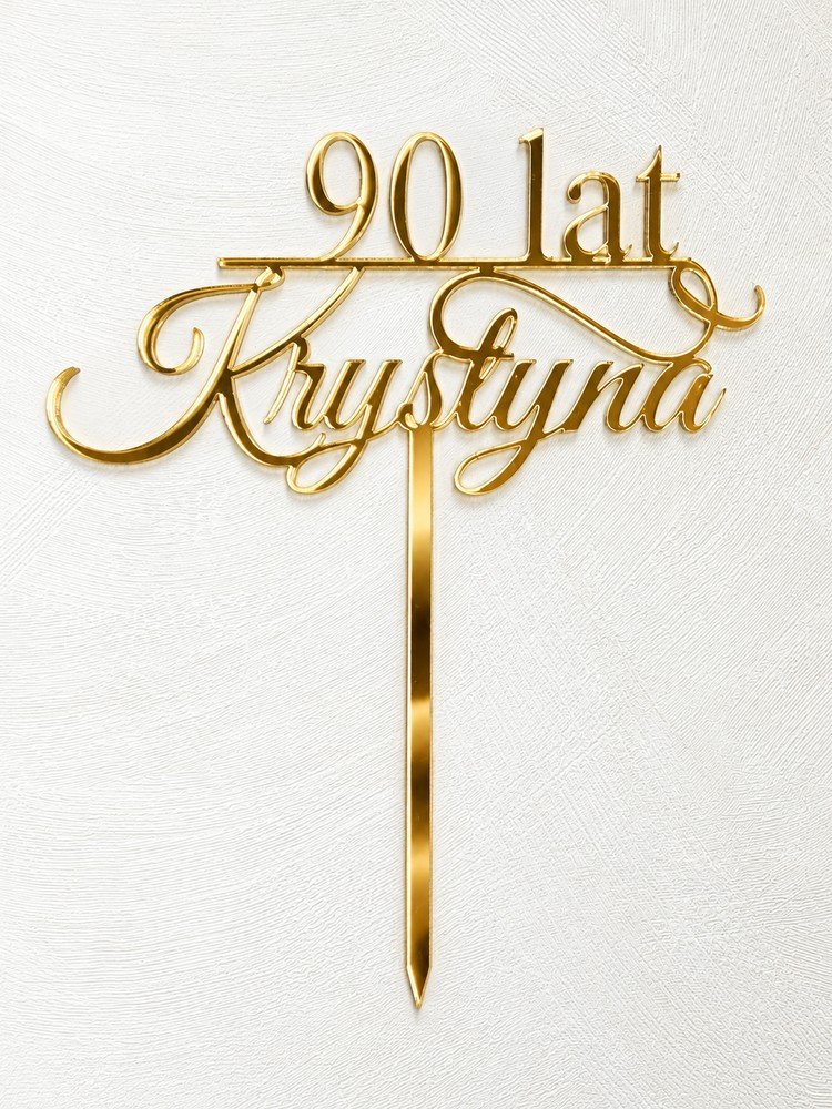 Topper urodzinowy z imieniem i wiekiem - obrazek 3